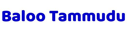 Baloo Tammudu шрифт
